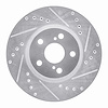 631-92009R Drilled/Slotted Brake Rotor [Silver], 2009-2015 Lexus/Toyota/Scion, Position: Front Right - image 1