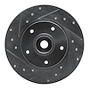 631-92013L Drilled/Slotted Brake Rotor [Silver], 2002-2011 Multiple Makes/Models, Position: Front Left - image 1