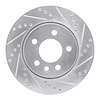 631-92019R Drilled/Slotted Brake Rotor [Silver], 2010-2017 Audi/Volkswagen, Position: Front Right