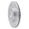 631-92024R Drilled/Slotted Brake Rotor [Silver], 2001-2007 Peugeot, Position: Front Right - image 2