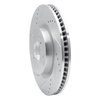 631-92028L Drilled/Slotted Brake Rotor [Silver], 2006-2011 Mopar, Position: Front Left - image 2