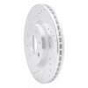 631-92037L Drilled/Slotted Brake Rotor [Silver], 2000-2009 Peugeot, Position: Front Left - image 2