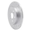 631-92043R Drilled/Slotted Brake Rotor [Silver], 2009-2015 Lexus/Toyota/Scion, Position: Rear Right - image 2