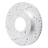 631-92047L Drilled/Slotted Brake Rotor [Silver], 2007-2017 Mitsubishi, Position: Front Left - image 2