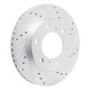 631-92047R Drilled/Slotted Brake Rotor [Silver], 2007-2017 Mitsubishi, Position: Front Right - image 2