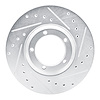 631-92051R Drilled/Slotted Brake Rotor [Silver], 2003-2005 Mopar, Position: Front Right - image 1