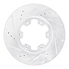 631-92052L Drilled/Slotted Brake Rotor [Silver], 2002-2018 Infiniti/Nissan, Position: Front Left