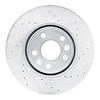 631-92055R Drilled/Slotted Brake Rotor [Silver], 2010-2017 Renault, Position: Front Right