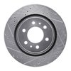 631-92056L Drilled/Slotted Brake Rotor [Silver], 2012-2018 GM, Position: Front Left - image 1