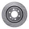 631-92065L Drilled/Slotted Brake Rotor [Silver], 2008-2016 Infiniti/Nissan, Position: Front Left