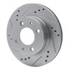 631-92073L Drilled/Slotted Brake Rotor [Silver], 1998-2012 Mopar, Position: Front Left - image 2