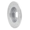 631-92074R Drilled/Slotted Brake Rotor [Silver], 2002-2008 Multiple Makes/Models, Position: Rear Right - image 4
