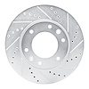 631-92088R Drilled/Slotted Brake Rotor [Silver], 2009-2019 Multiple Makes/Models, Position: Front Right
