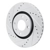 631-92090L Drilled/Slotted Brake Rotor [Silver], 2003-2018 Peugeot, Position: Front Left - image 2