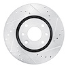 631-92090R Drilled/Slotted Brake Rotor [Silver], 2003-2018 Peugeot, Position: Front Right