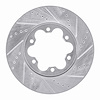 631-92092R Drilled/Slotted Brake Rotor [Silver], 2003-2006 Renault, Position: Front Right - image 1