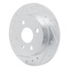631-92096L Drilled/Slotted Brake Rotor [Silver], 2000-2005 GM, Position: Rear Left - image 2