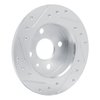 631-92096L Drilled/Slotted Brake Rotor [Silver], 2000-2005 GM, Position: Rear Left - image 4