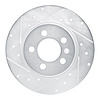 631-92104L Drilled/Slotted Brake Rotor [Silver], 2015-2018 Audi/Volkswagen, Position: Rear Left - image 1