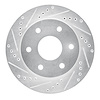 631-92107L Drilled/Slotted Brake Rotor [Silver], 2016-2018 Infiniti/Nissan, Position: Front Left
