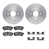 6312-01003 Brake Rotors with 3000-Series Ceramic Brake Pads Kit with Hardware, 1991-1994 Suzuki, Position: Front - image 1