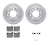 6312-02002 Brake Rotors with 3000-Series Ceramic Brake Pads Kit with Hardware, 1969-1983 Porsche, Position: Rear - image 1