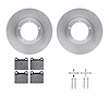6312-02004 Brake Rotors with 3000-Series Ceramic Brake Pads Kit with Hardware, 1967-1974 Porsche, Position: Front - image 1