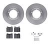 6312-02008 Brake Rotors with 3000-Series Ceramic Brake Pads Kit with Hardware, 1978-1983 Porsche, Position: Front - image 1