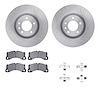6312-02014 Brake Rotors with 3000-Series Ceramic Brake Pads Kit with Hardware, 2008-2009 Multiple Makes/Models, Position: Front - image 1