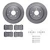 6312-03029 Brake Rotors with 3000-Series Ceramic Brake Pads Kit with Hardware, 2010-2016 Kia/Hyundai/Genesis, Position: Rear - image 1