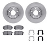 6312-03045 Brake Rotors with 3000-Series Ceramic Brake Pads Kit with Hardware, 2010-2016 Kia/Hyundai/Genesis, Position: Front - image 1