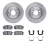 6312-03046 Brake Rotors with 3000-Series Ceramic Brake Pads Kit with Hardware, 2015-2015 Kia/Hyundai/Genesis, Position: Front - image 1