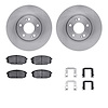 6312-03059 Brake Rotors with 3000-Series Ceramic Brake Pads Kit with Hardware, 2010-2013 Kia/Hyundai/Genesis, Position: Front - image 1