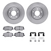 6312-03062 Brake Rotors with 3000-Series Ceramic Brake Pads Kit with Hardware, 2013-2015 Kia/Hyundai/Genesis, Position: Front - image 1