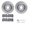 6312-03075 Brake Rotors with 3000-Series Ceramic Brake Pads Kit with Hardware, 2010-2016 Kia/Hyundai/Genesis, Position: Front - image 1
