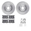 6312-03077 Brake Rotors with 3000-Series Ceramic Brake Pads Kit with Hardware, 2015-2017 Kia/Hyundai/Genesis, Position: Front - image 1