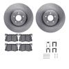 6312-03078 Brake Rotors with 3000-Series Ceramic Brake Pads Kit with Hardware, 2018-2020 Kia/Hyundai/Genesis, Position: Front - image 1