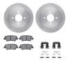 6312-03079 Brake Rotors with 3000-Series Ceramic Brake Pads Kit with Hardware, 2013-2015 Mopar, Position: Rear - image 1