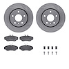 6312-11008 Brake Rotors with 3000-Series Ceramic Brake Pads Kit with Hardware, 1994-2002 Land Rover, Position: Front - image 1