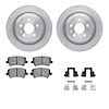 6312-11018 Brake Rotors with 3000-Series Ceramic Brake Pads Kit with Hardware, 2012-2015 Land Rover, Position: Rear - image 1