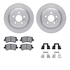 6312-11019 Brake Rotors with 3000-Series Ceramic Brake Pads Kit with Hardware, 2013-2015 Land Rover, Position: Rear - image 1