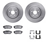 6312-13037 Brake Rotors with 3000-Series Ceramic Brake Pads Kit with Hardware, 2005-2018 Subaru, Position: Front - image 1