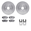 6312-13039 Brake Rotors with 3000-Series Ceramic Brake Pads Kit with Hardware, 2015-2015 Subaru, Position: Front