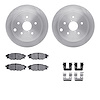 6312-13042 Brake Rotors with 3000-Series Ceramic Brake Pads Kit with Hardware, 2015-2021 Subaru, Position: Rear - image 1