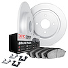 6312-14002 Brake Rotors with 3000-Series Ceramic Brake Pads Kit with Hardware, 1972-1972 Triumph, Position: Front - image 1