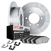 6312-16002 Brake Rotors with 3000-Series Ceramic Brake Pads Kit with Hardware, 1981-1986 Alfa Romeo, Position: Rear - image 1