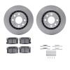 6312-18001 Brake Rotors with 3000-Series Ceramic Brake Pads Kit with Hardware, 1988-1990 GM, Position: Front - image 1