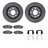 6312-18003 Brake Rotors with 3000-Series Ceramic Brake Pads Kit with Hardware, 1999-2002 GM, Position: Front - image 1