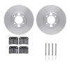 6312-20001 Brake Rotors with 3000-Series Ceramic Brake Pads Kit with Hardware, 1968-1970 Jaguar, Position: Rear - image 1