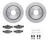 6312-20011 Brake Rotors with 3000-Series Ceramic Brake Pads Kit with Hardware, 1997-2006 Jaguar, Position: Rear - image 1